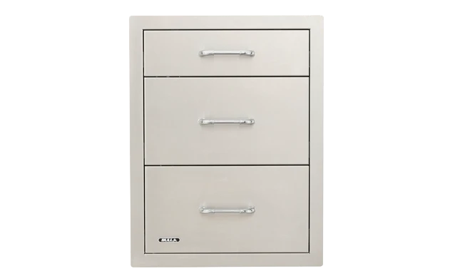 Stainless Steel Triple Drawer System